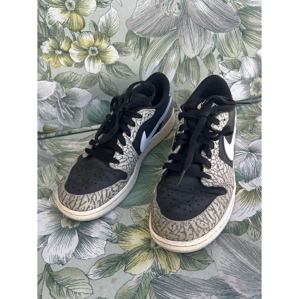 Nike Air Jordan 1 Retro Low OG Black Cement Kids GS CZ0858-001 Size 7Y